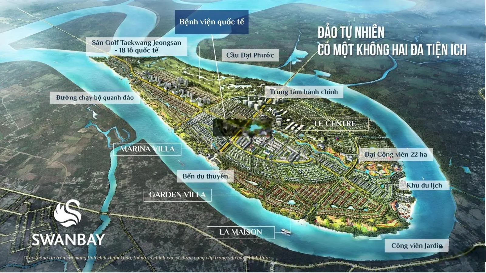 Cực Hot! Cần bán dinh thự view sông tại đảo swanbay đơn giá 130tr/m2.