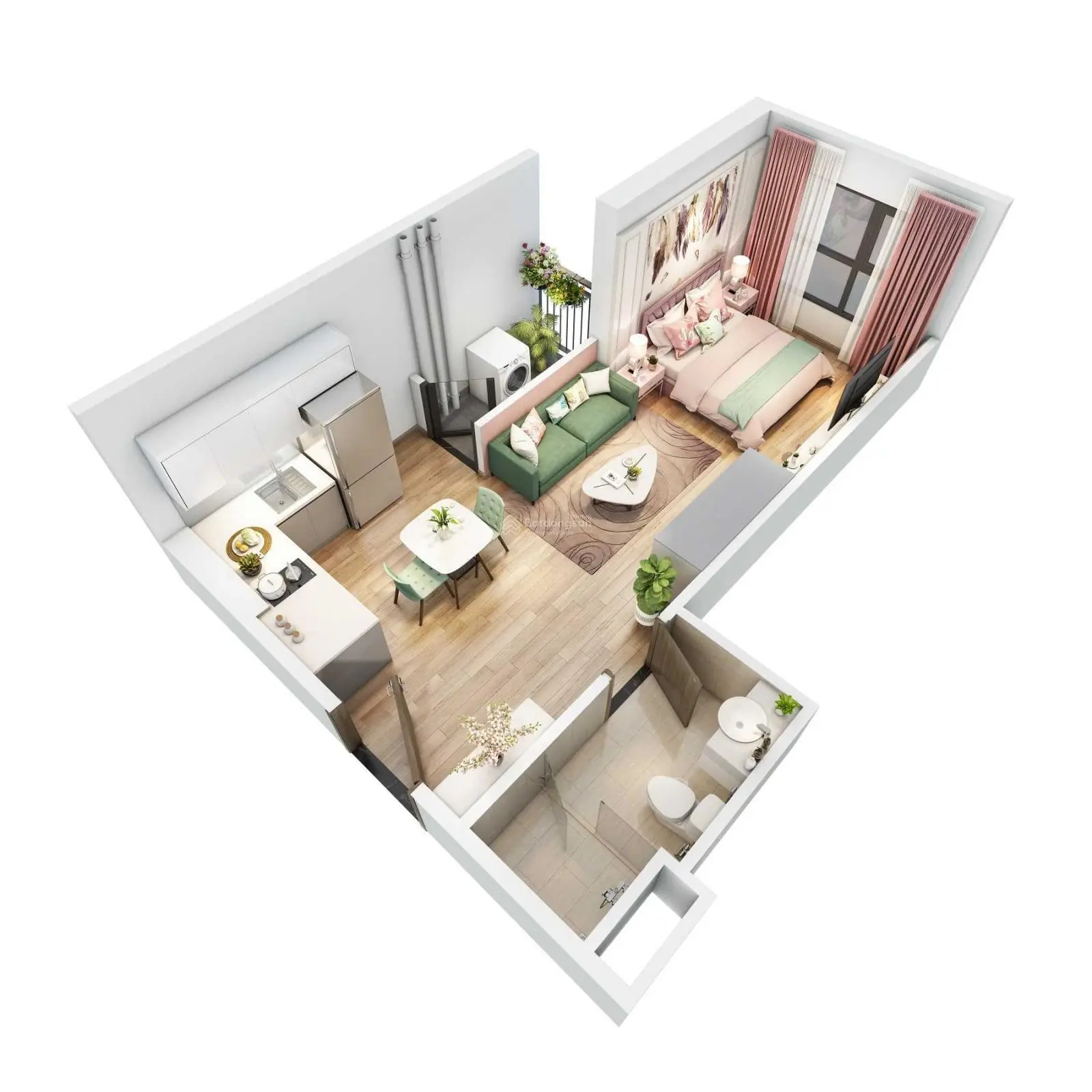 Chính chủ bán căn stu SA5 view bể bơi 33.5 m2 giá 1,9 tỷ bao phí