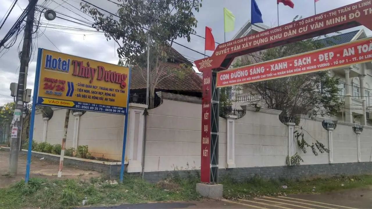 Đất trung tâm Di Linh, Lâm Đồng 642,5 m2 (100m2 XD) cách QL 20 đi SG - Đà Lạt 200m - đường nhựa ôtô