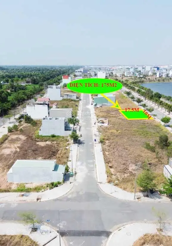 Bán 01 nền duy nhất view hồ - 175m2 (2tỉ987tr) - SHR - Đầu tư thông minh