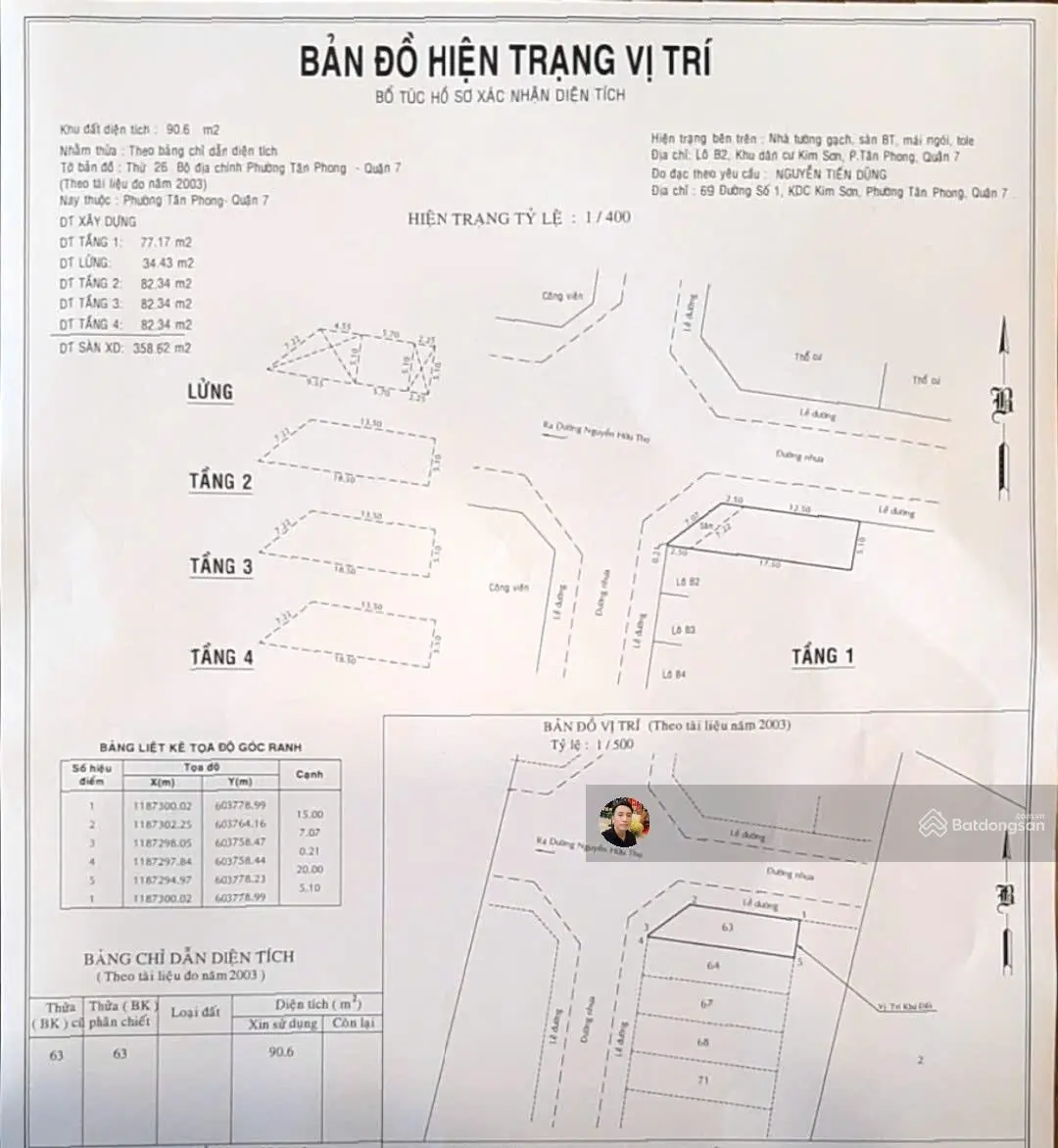 Cần bán nhanh nhà phố 4 tầng (5x20m) góc 2 MT Nguyễn Hữu Thọ và Đường Số 3 KDC Kim Sơn giá 29,5 tỷ