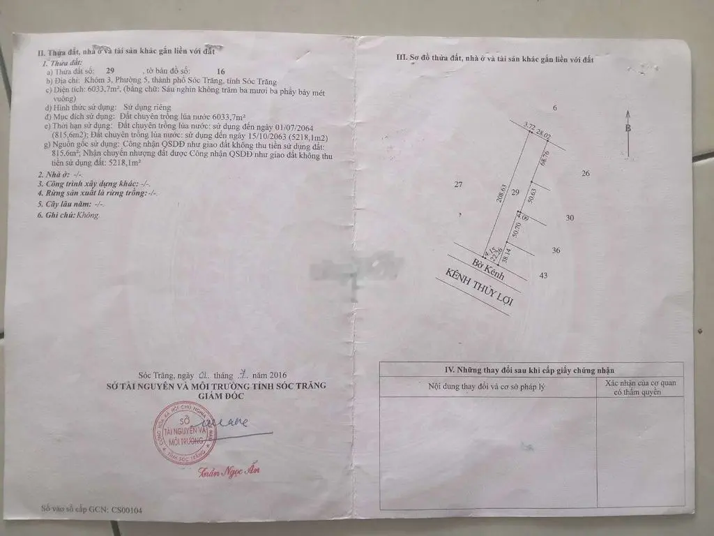 Cần bán 6 công ruộng cặp bờ sông gần mặt tiền đường