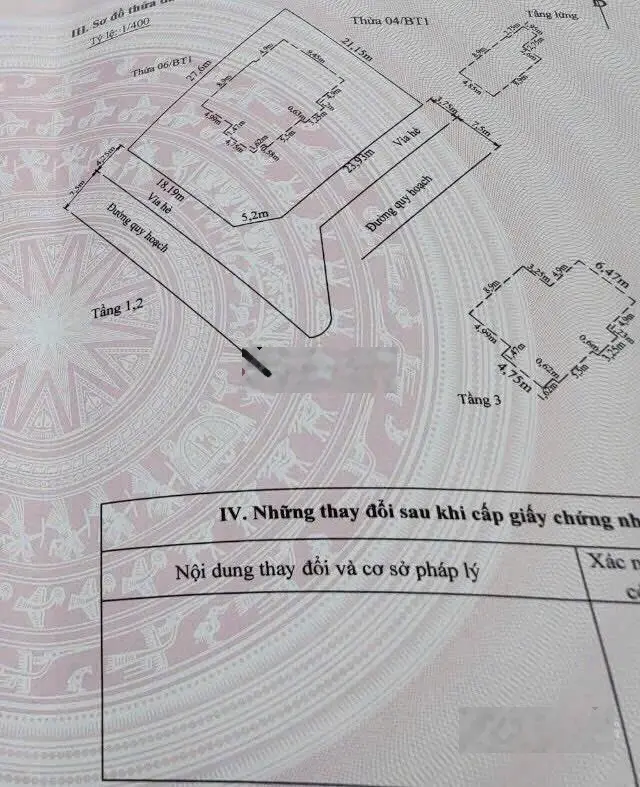Bán biệt thự xây thô chưa hoàn thiện 590m tại lô 18 đường Lê Hồng Phong Hải Phòng sau toà án
