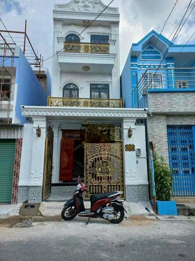 BÁN NHÀ MẶT TIỀN ĐƯỜNG MỸ HUỀ TRUNG CHÁNH HÓC MÔN GIÁ 7ty