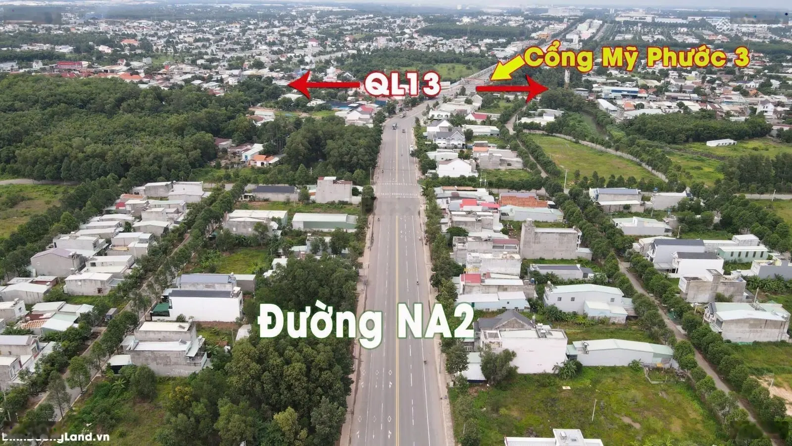 Bán gấp đất đường NA2 Mỹ Phước 4, DT 150m2 thông QL13 200m - SHR chính chủ