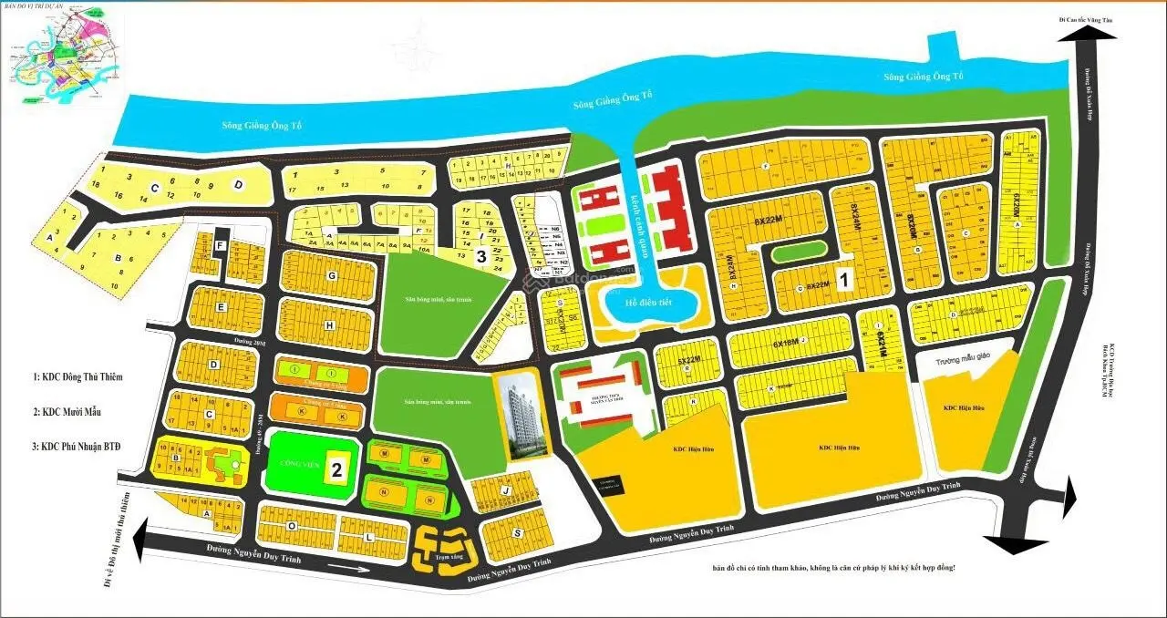 Các Lô Đất KDC Đông Thủ Thiêm Cần Bán, Giá từ 85 Tr/m2, 176m2, 192m2, 120m2 Xây Dựng Hầm 4 Tầng