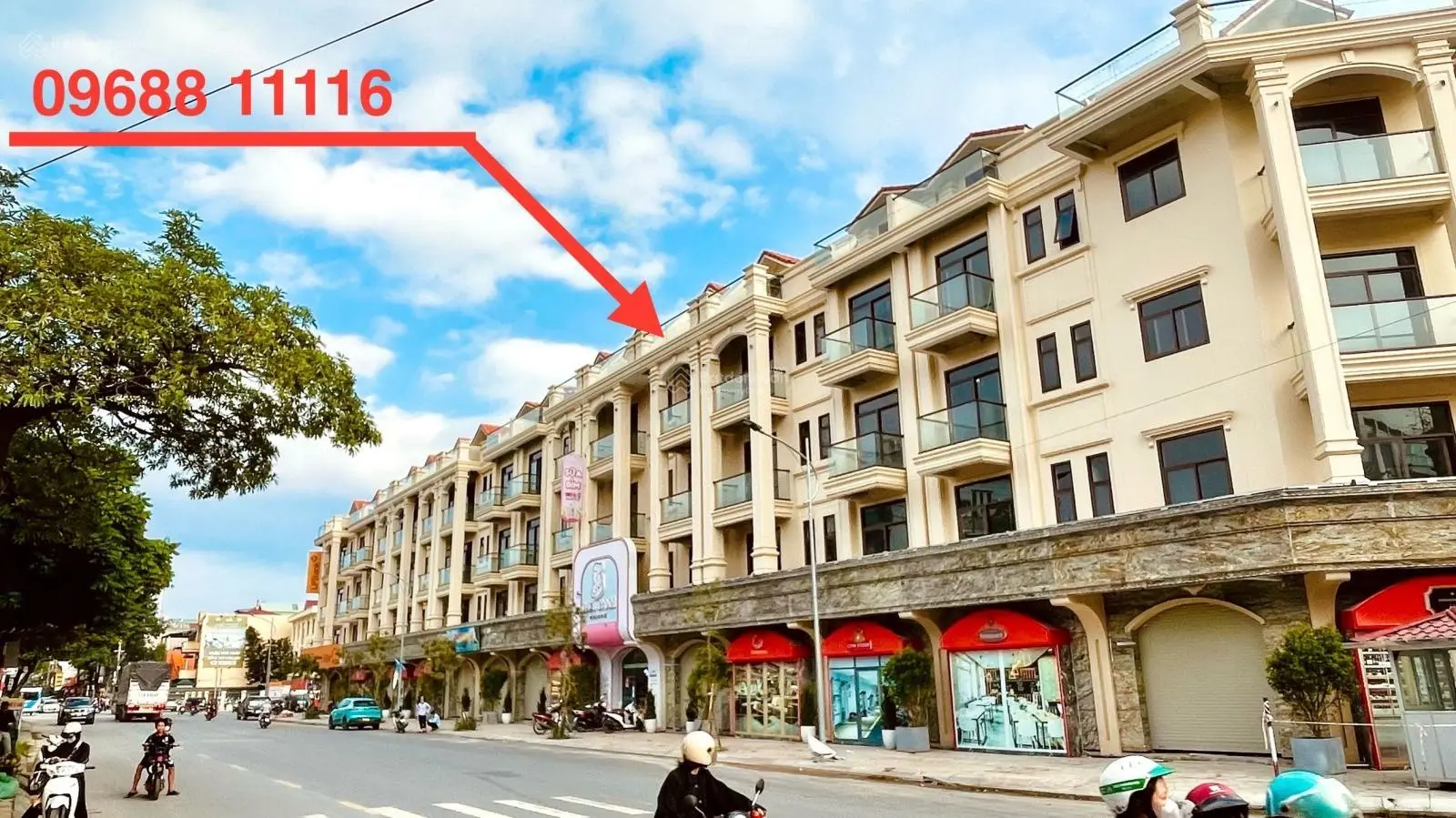 Himlam ra hàng mới nhất, quỹ các căn shophouse đường lý tử tấn. đường 33m + vỉa hè 5m. giá từ 17 tỷ