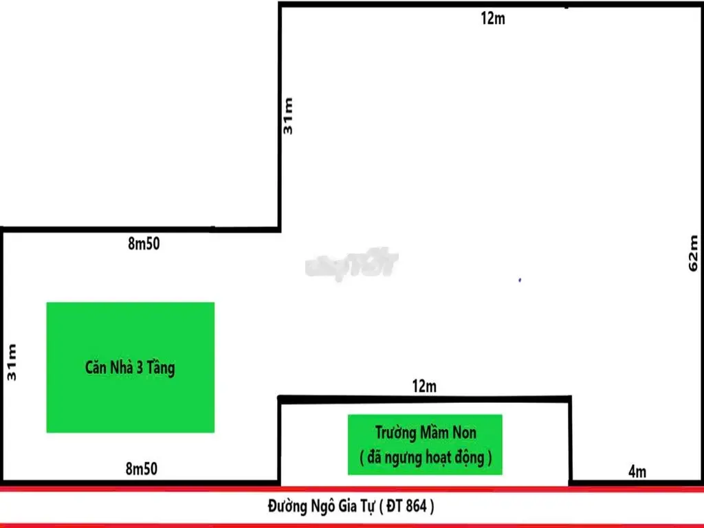 Cần Bán Nhà Mặt Tiền Đường Ngô Gia Tự (Tỉnh Lộ 864 – KCN Bình Đức)