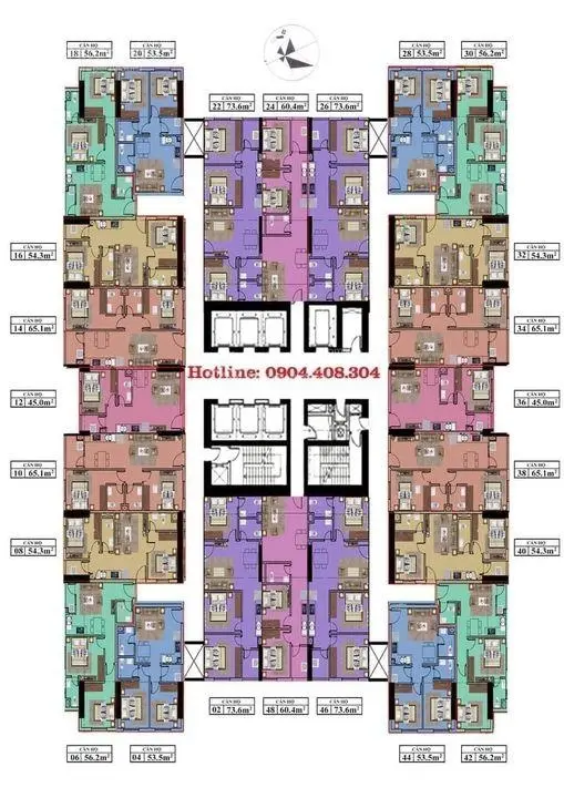CC siêu đẹp, căn hộ tòa CT12B Kim Văn Kim Lũ 45m2 1PN, SĐCC, BC Tây Bắc giá 2.x tỷ