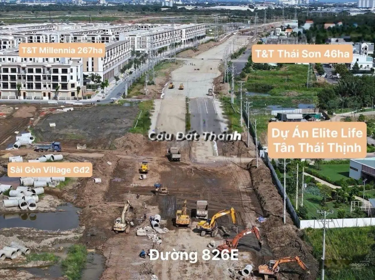 Cắt lỗ chỉ 3,4 tỷ nhà 80m2, đường 40m đang hoàn thiện - Long Hậu, LA - Elite Life