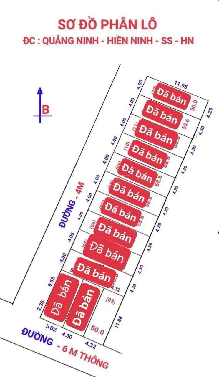 Bán đất thổ cư tại Hiền Ninh, Sóc Sơn, Hà Nội