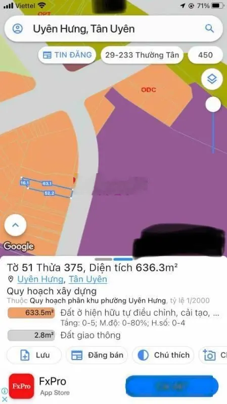 Chính chủ bán lô đất mặt tiền DT746 uyên hưng tân uyên gần Trung tâm Giáo dục Nghề nghiệp 200m