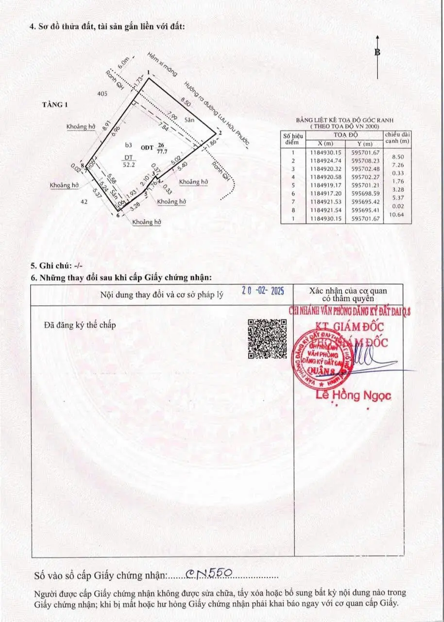 3 tầng đúc - Lưu Hữu Phước p15 Q8- shr hiện hữu hoàn công- 77,7m2 , NH hỗ trợ vay 3,5 tỷ