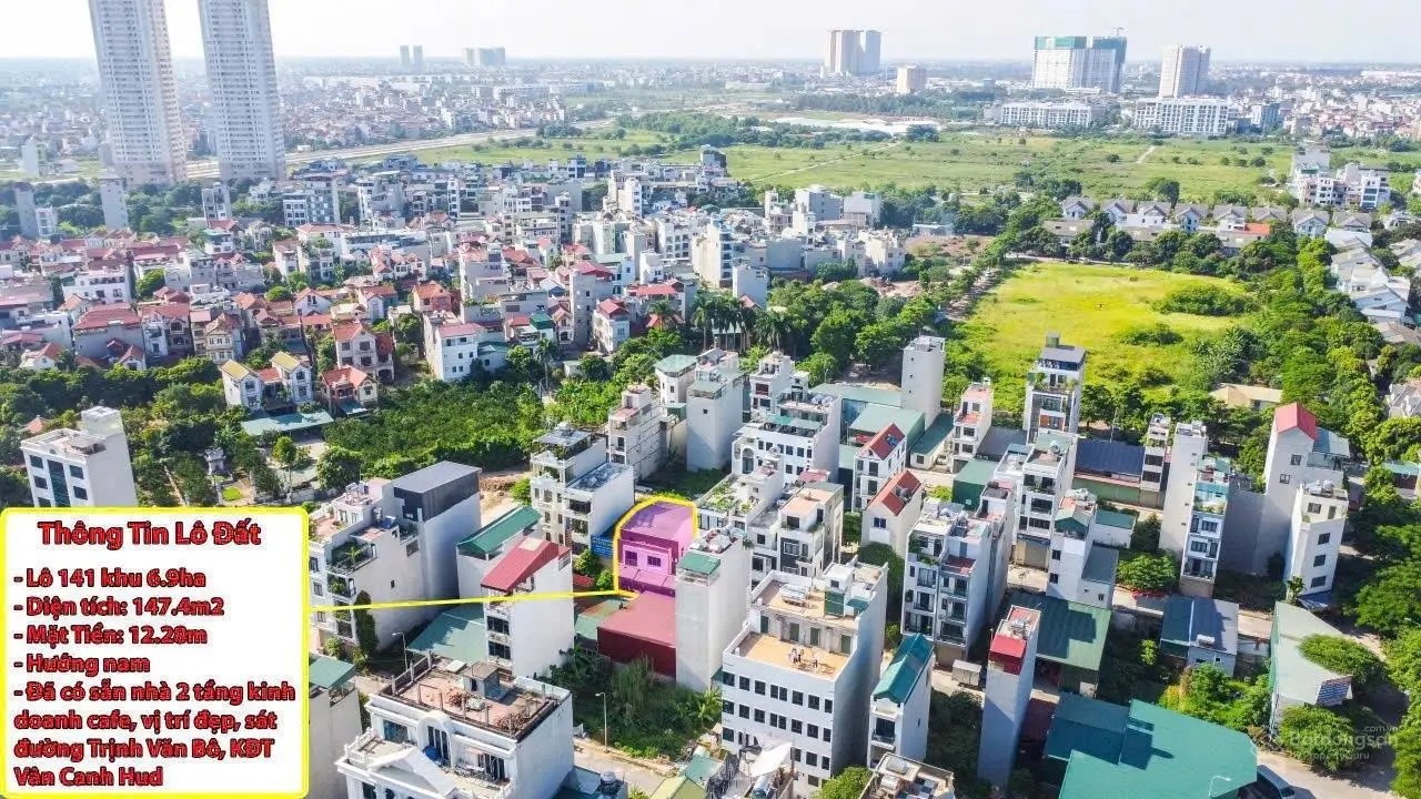 Chính chủ bán nhà 2 tầng mặt tiền rộng kinh doanh luôn giáp khu đô thị Vân Canh Hoài Đức Hà Nội