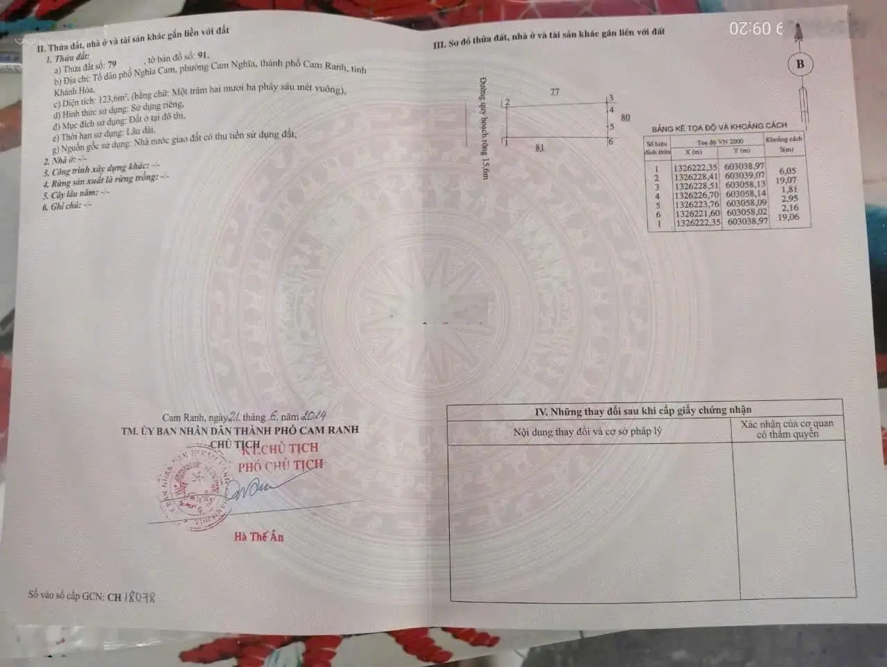 Chủ Cần Tiền Bán Gấp Lô Tđc Núi Đỏ -Ngay Đầm Thuỷ Triều giá chỉ 21,5tr/m2