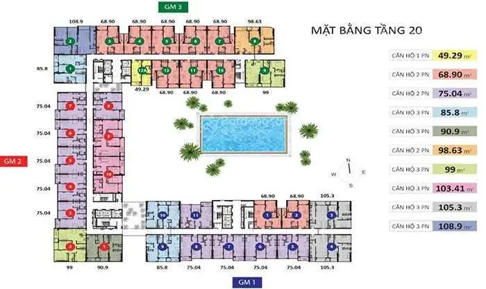 Chính chủ gửi bán nhanh căn 2PN 2WC nội thất cao cấp xịn giá 75m2 giá bán 4tỷ full nội thất cao cấp