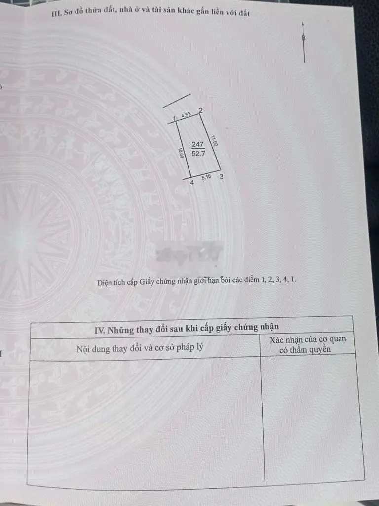 Bán đất tại thôn Chợ, Cổ Loa, Đông Anh. Diện tích 52,7m2, giá 2,1 tỷ
