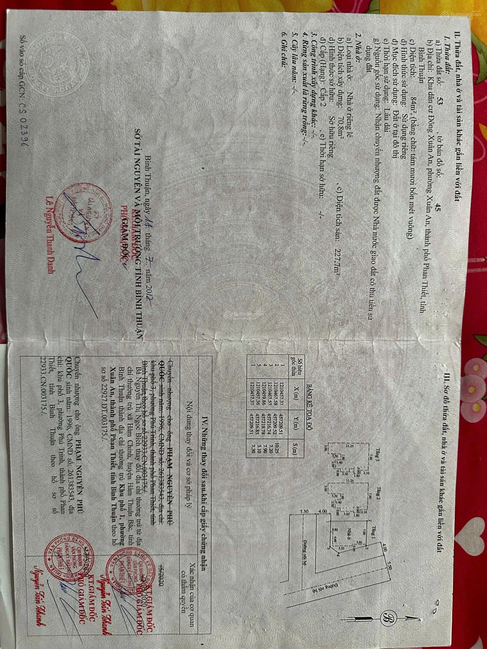 Bán nhà I102 Gốc 2 Mt đường đinh Liệt, đông Xuân An Phường Xuân An Phan Thiết