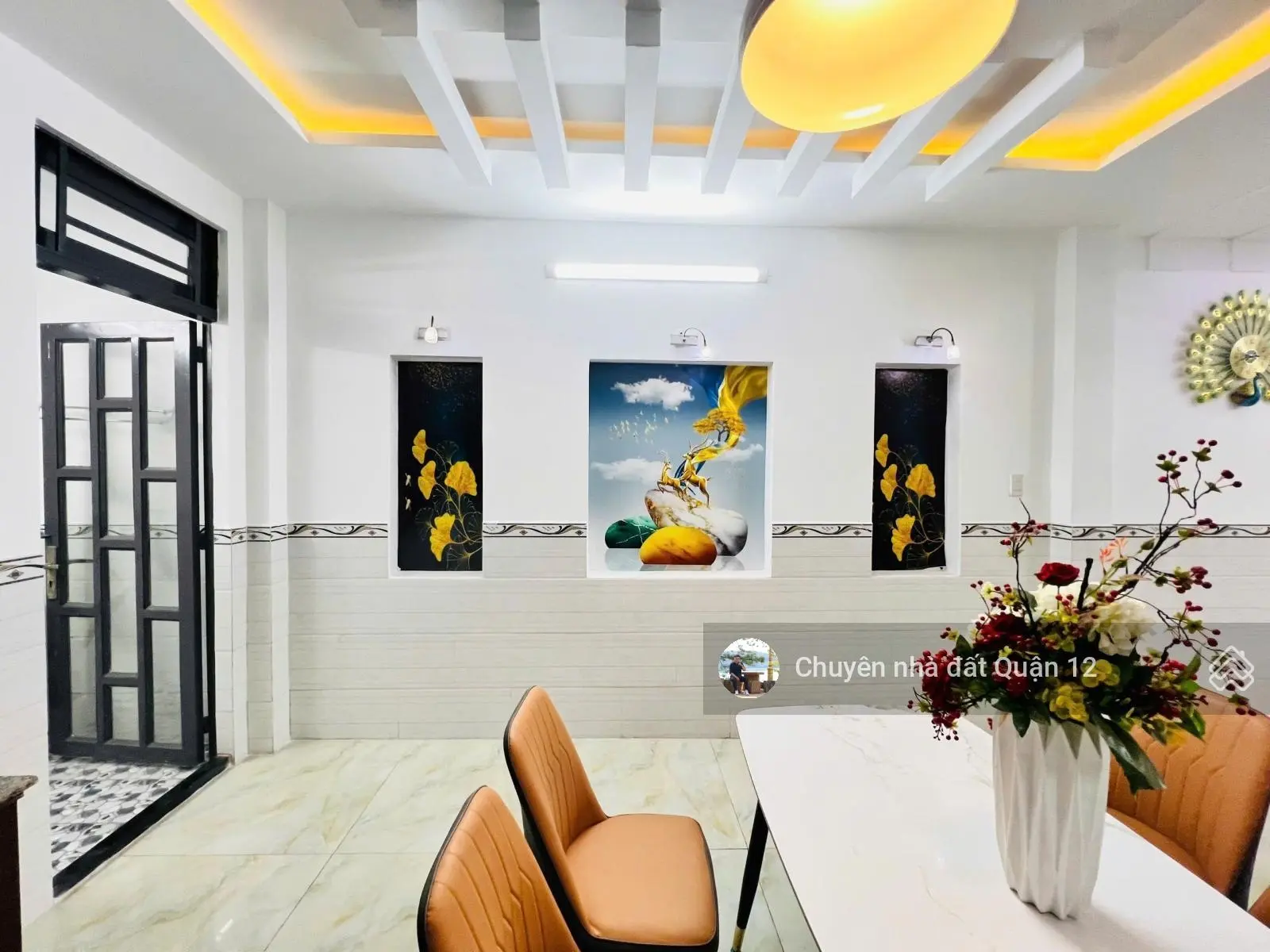 Nhà phố 66m2 đúc 1 lửng 2 lầu full nội thất hẻm 7m khu nhà lầu đường Hiệp Thành 13