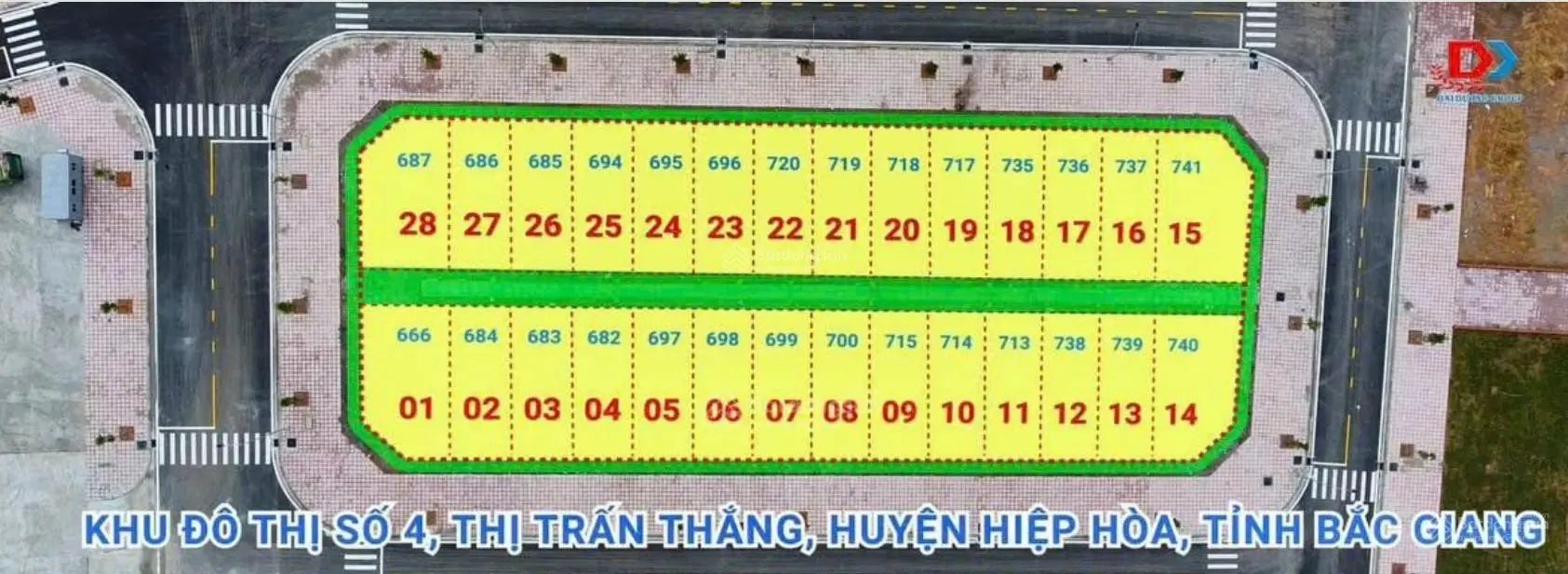 Đấu giá khu dân cư số 4 - TT Thắng - Hiệp Hoà - BG giá F0