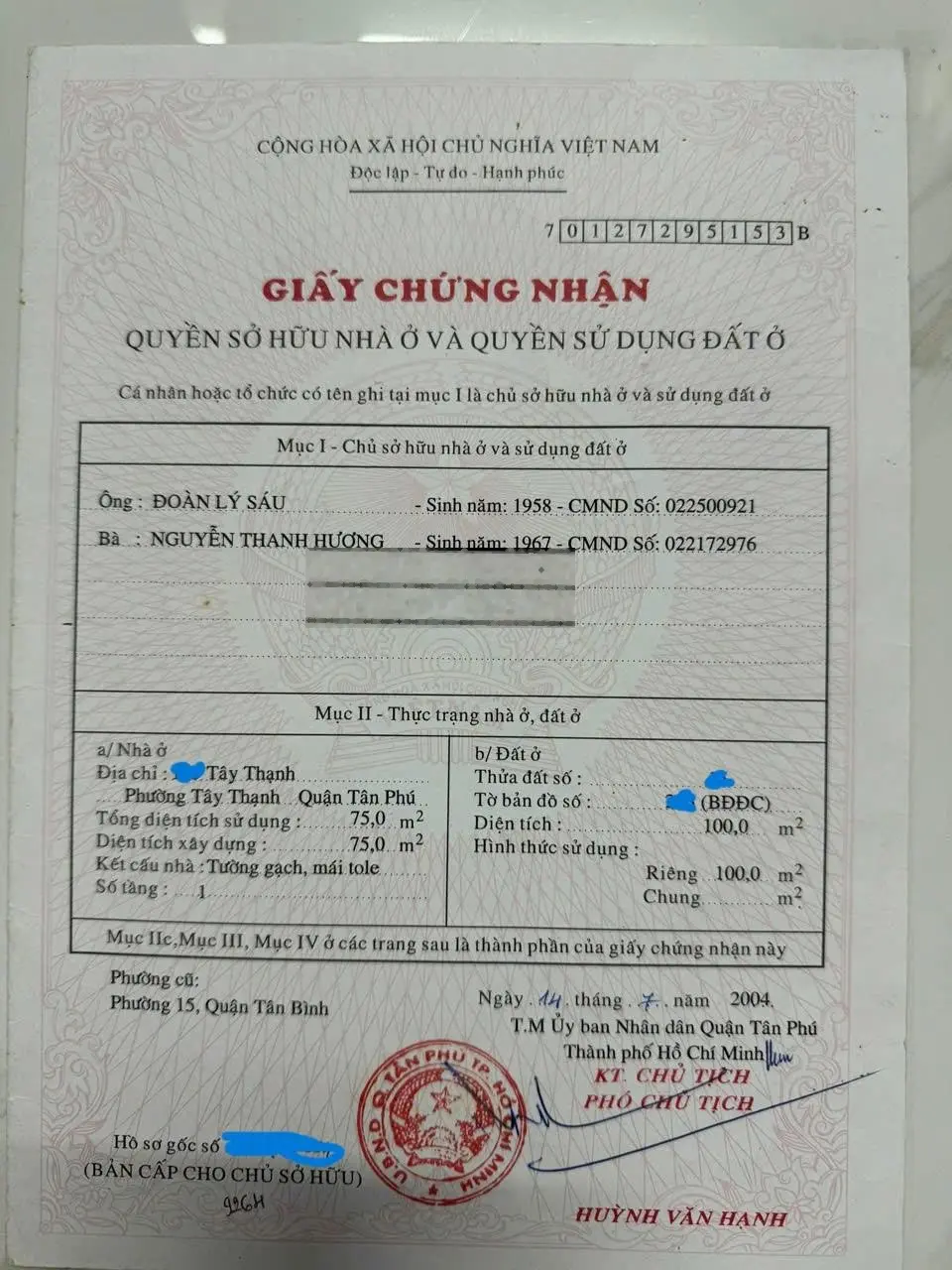 MTKD đường Tây Thạnh, giá 12,3 tỷ