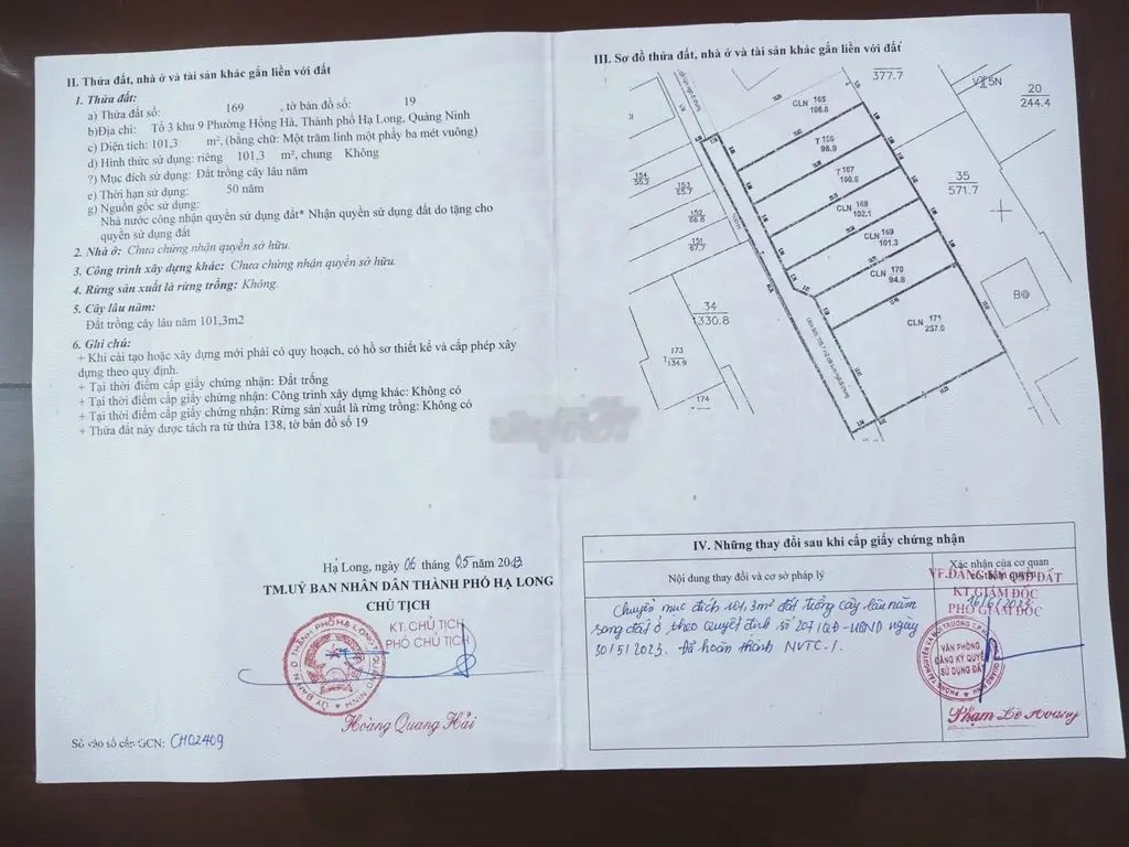 Bán gấp100m (3,2 tỷ) –Ngõ 86, tổ3- phường Hồng Hà - Hạ Long- QN.