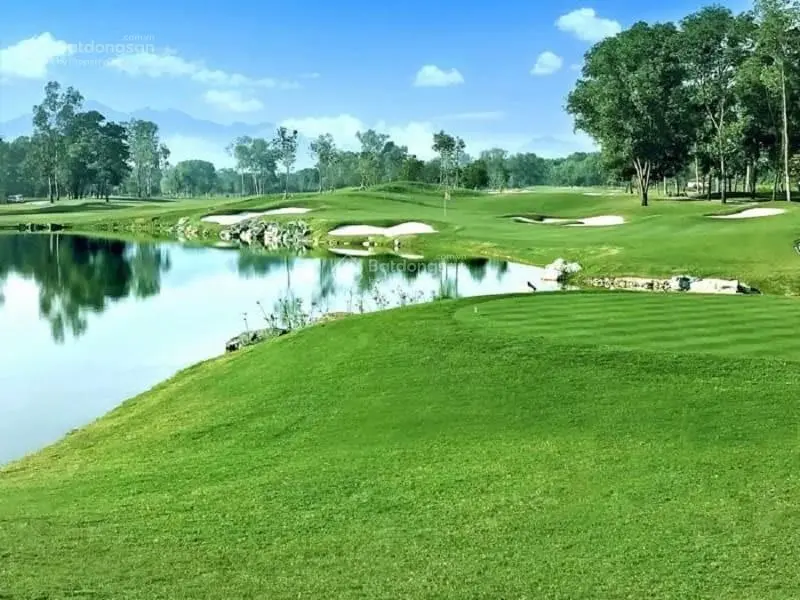 View hồ Đồng Mô Cổ Đông đường 3 oto tránh nhau, kinh doanh được luôn
