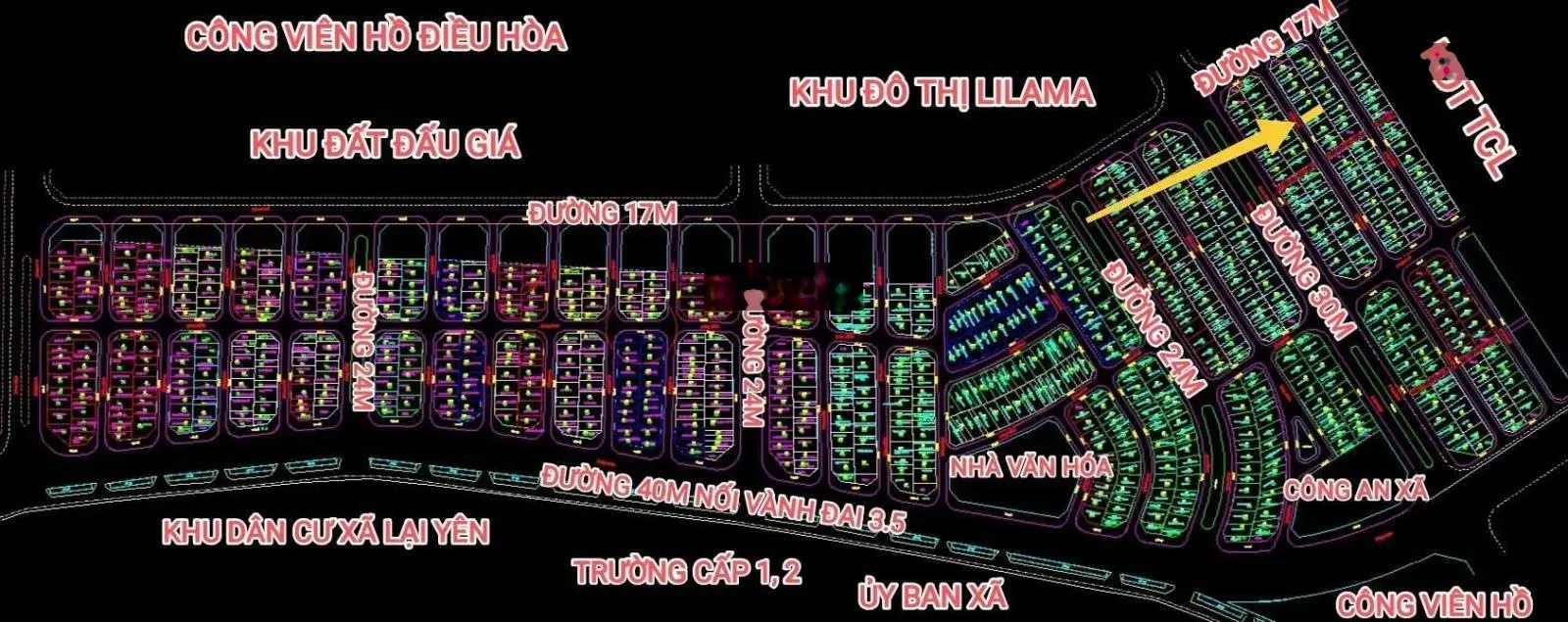 Chính chủ gửi bán lô 63.6m2 mặt tiền 4.22m đất dịch vụ Lại Yên. Cách VĐ 3.5 hơn 1km đi mất 2 phút
