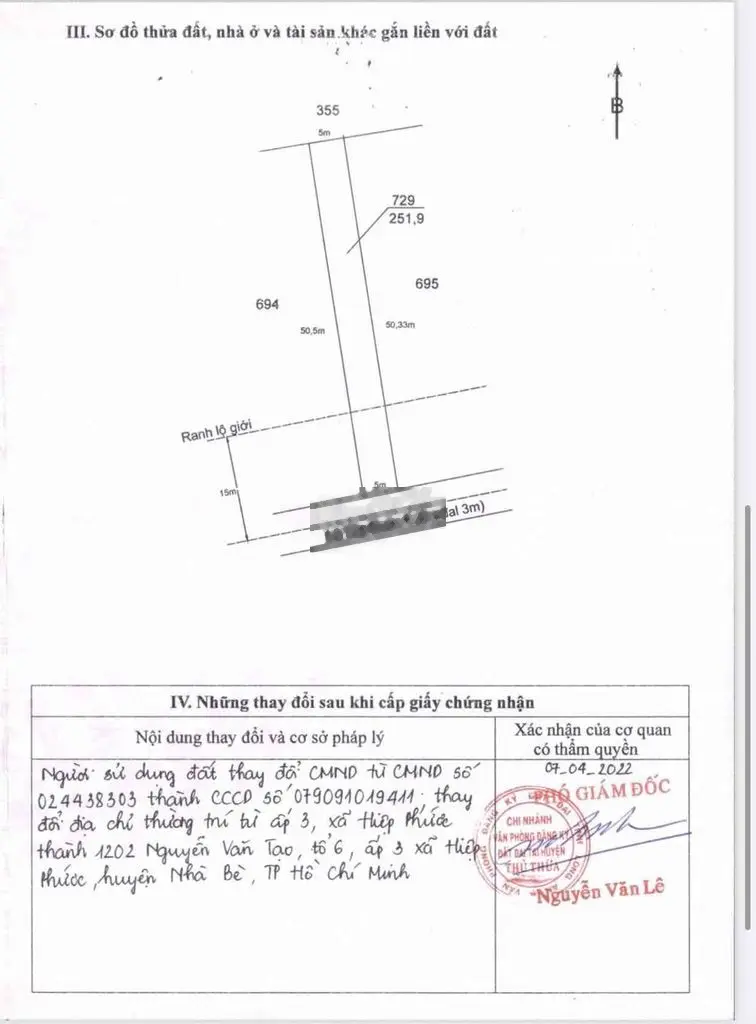 Đất nền full thổ cư Bình Cang 2