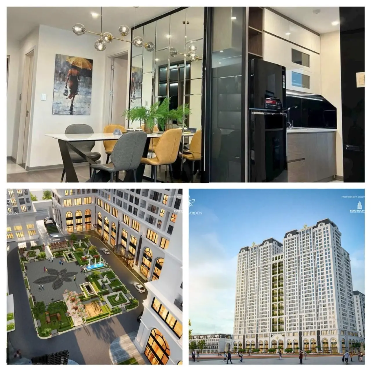 Bán chung cư cao cấp Eden Garden ở mặt đường Lê Lợi TP Thái Bình DT 59.3 - 76m2 - 102 m2/ căn