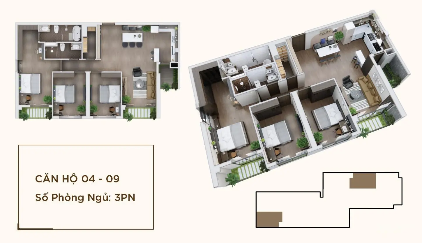 Chung cư 3PN 108 - 112m2 Mỹ Đình-Cầu Diễn từ 5x tr/m2 CK 3.5% HTNH LS 0% và quà TM nhận nhà ở ngay
