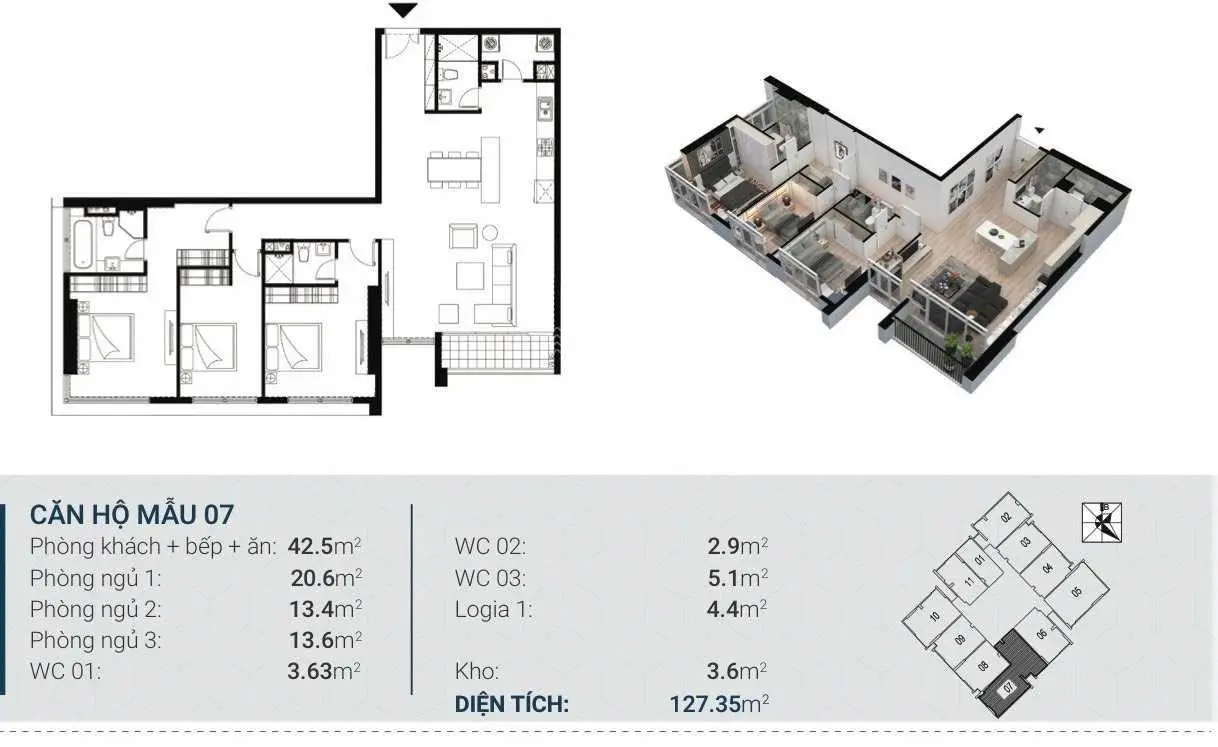 (RẺ NHẤT TOÀ ). Cần bán căn hộ 3pn 2vs, 127 m2, sẵn sổ tại chung cư Center Point - 110 Cầu Giấy