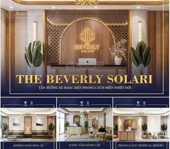 {Cần thu hồi vốn} THE BEVERLY SOLARI 2pn2wc view sông (gốc 3,6xtỷ) bán : 3,2tỷ bao hết nhà mới 100%