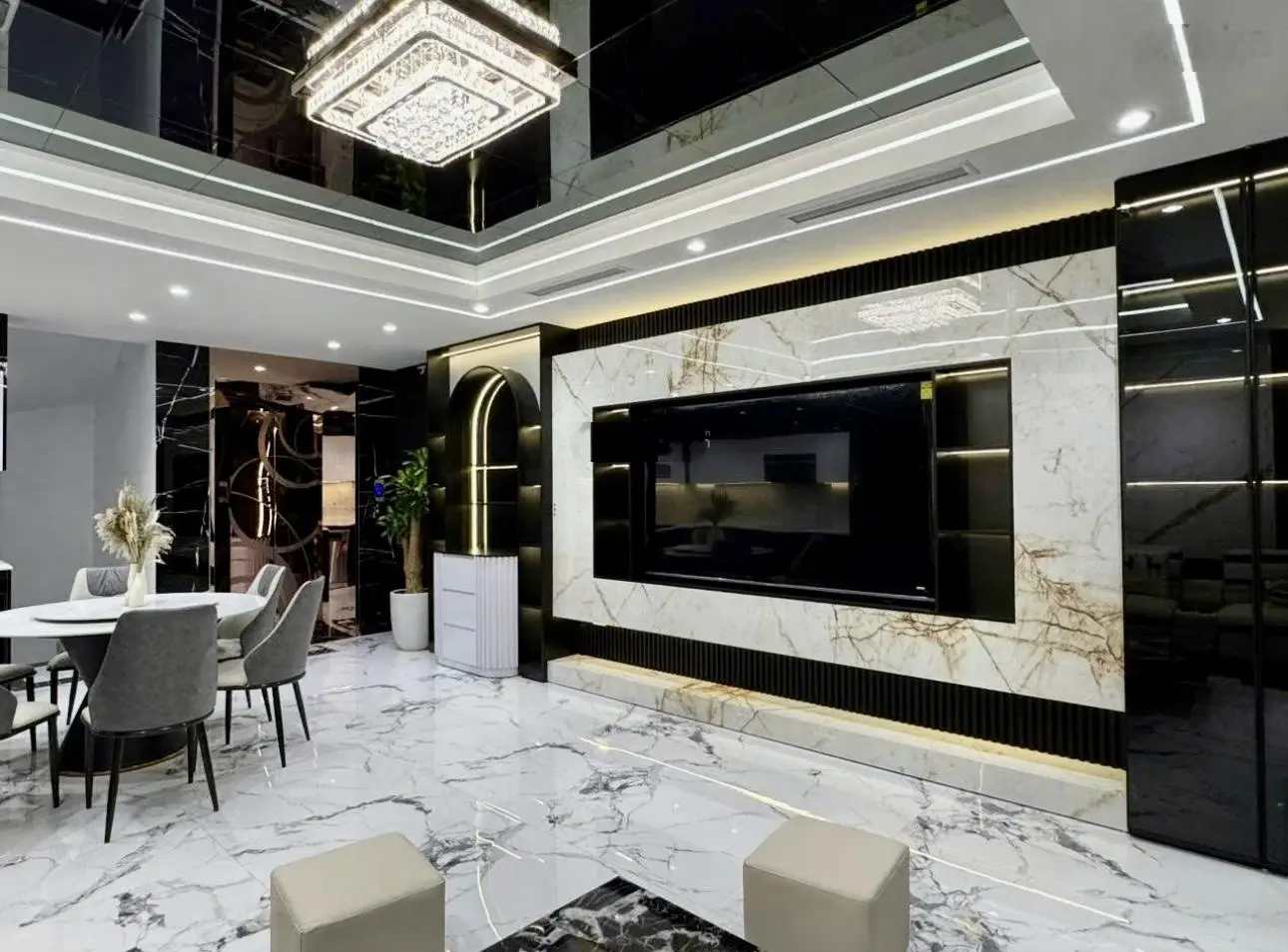 Nhà mới ngõ thông gara oto 7 chỗ vào nhà full nội thất dt 45 m x 6 tầng 9,2 tỷ