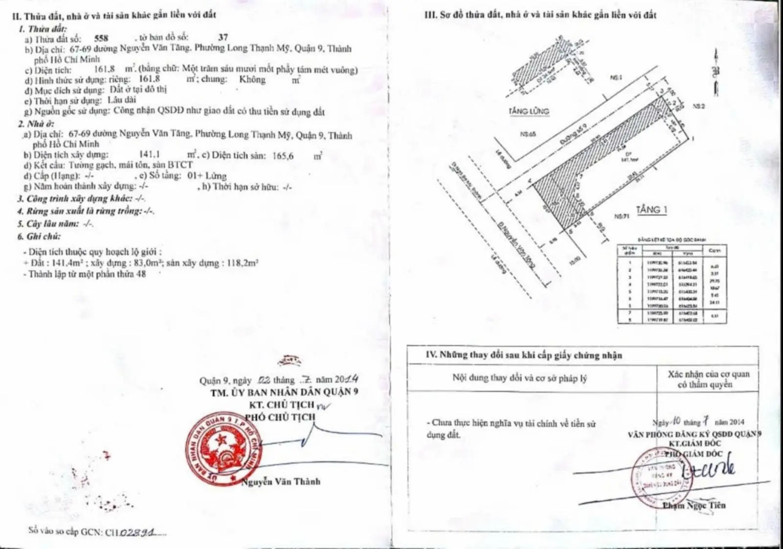 Bán nhà góc 2 MT Nguyễn Văn Tăng - Diện tích 10m x 30m - 35 tỷ - TP. Thủ Đức