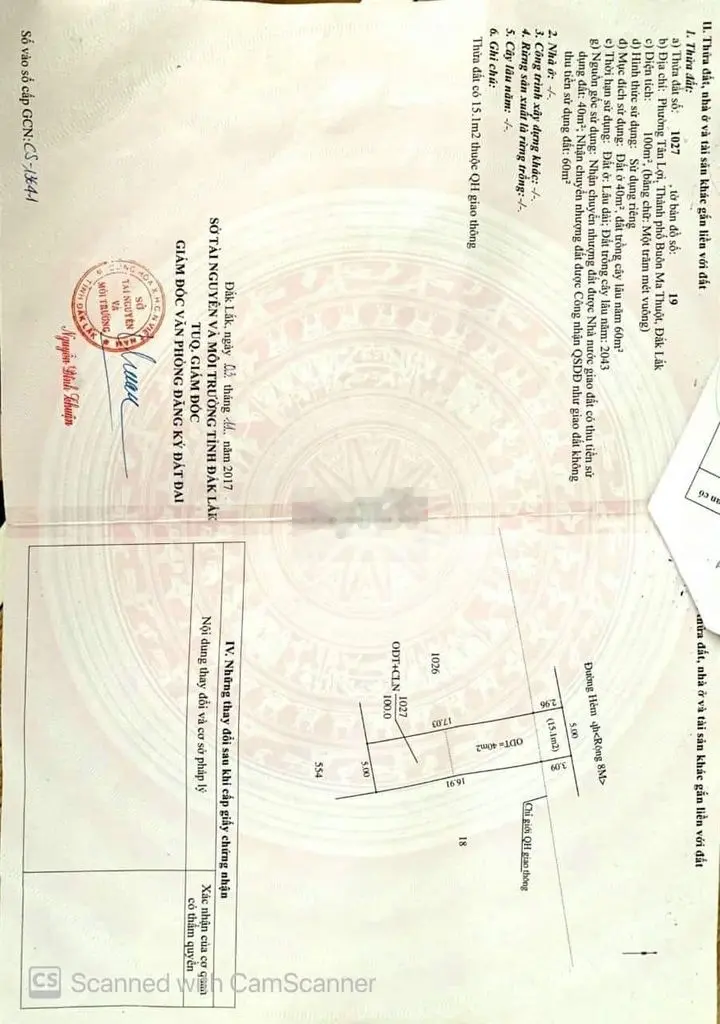 💥 Góc 2 MT hẻm 327 Y Moan 5x20m. giá 2.050