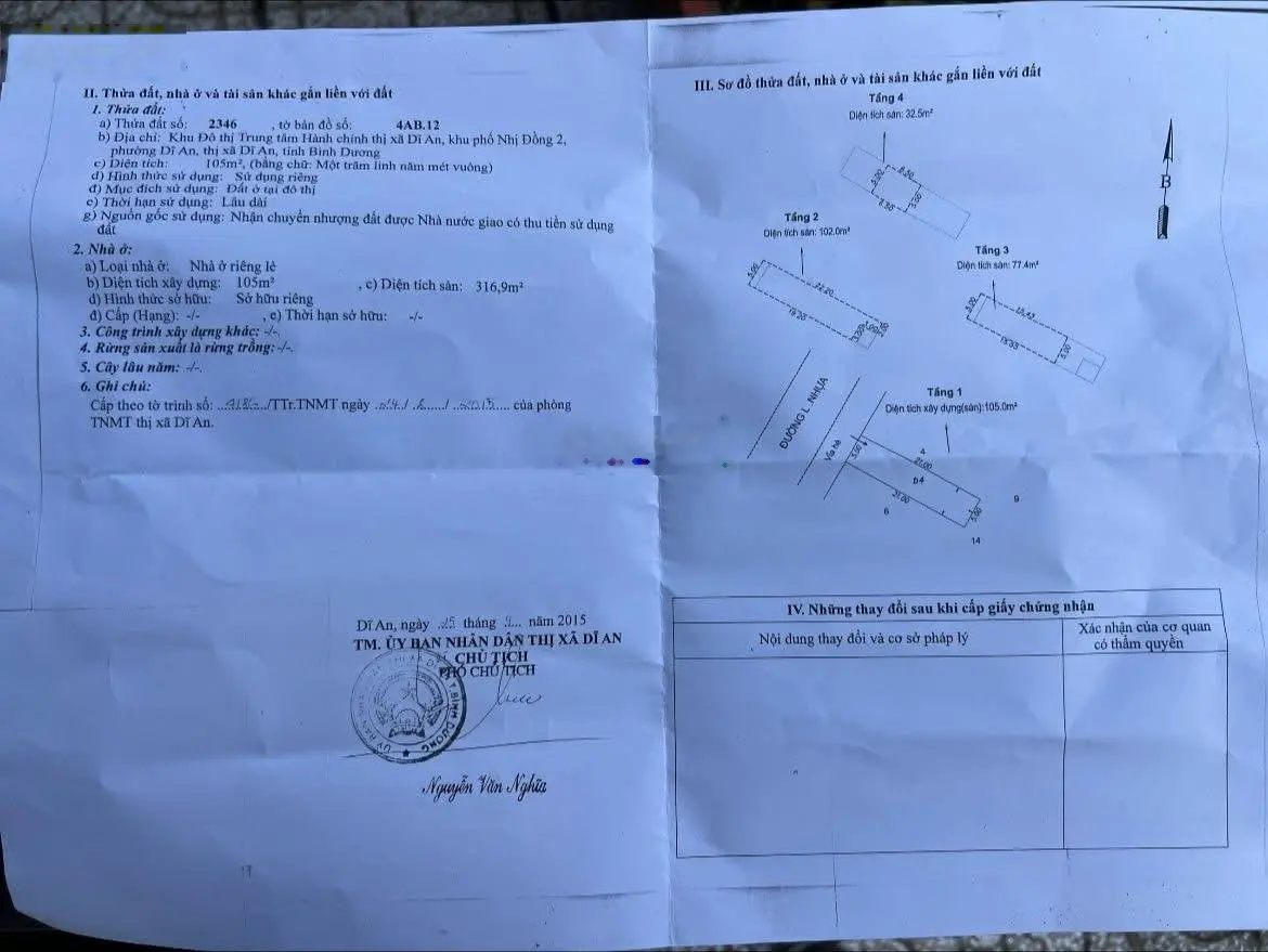 Nhà đẹp trung tâm hành chính Dĩ An, 105m hoàn công, Vị trí đắt địa tại TP Dĩ An. giá chỉ 8.2 tỷ