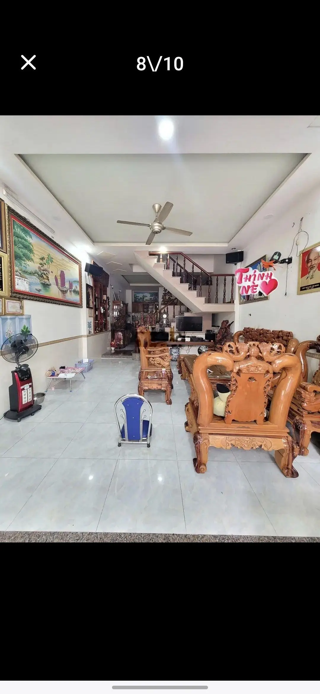 Nhà 2 lầu 1 triệt gần sân vận động Đông Hòa