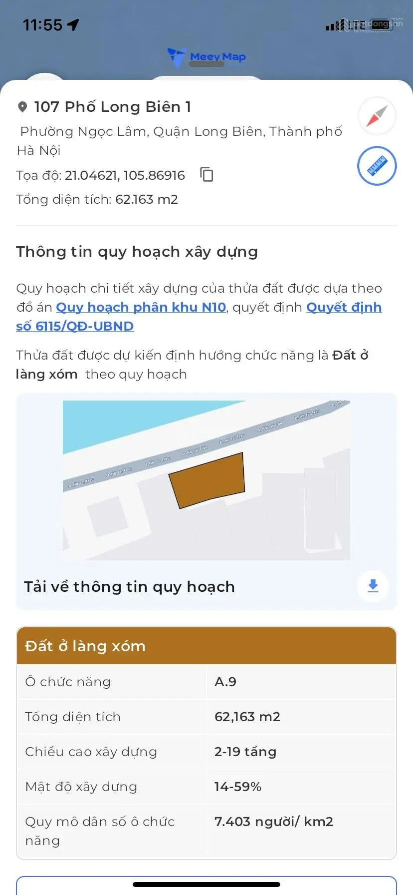 Bán 62m2 đấT Hồ Tai Trâu Ngọc Lâm, mặt tiền rộng 12m, kinh doanh, ô tô chạy vòng quanh