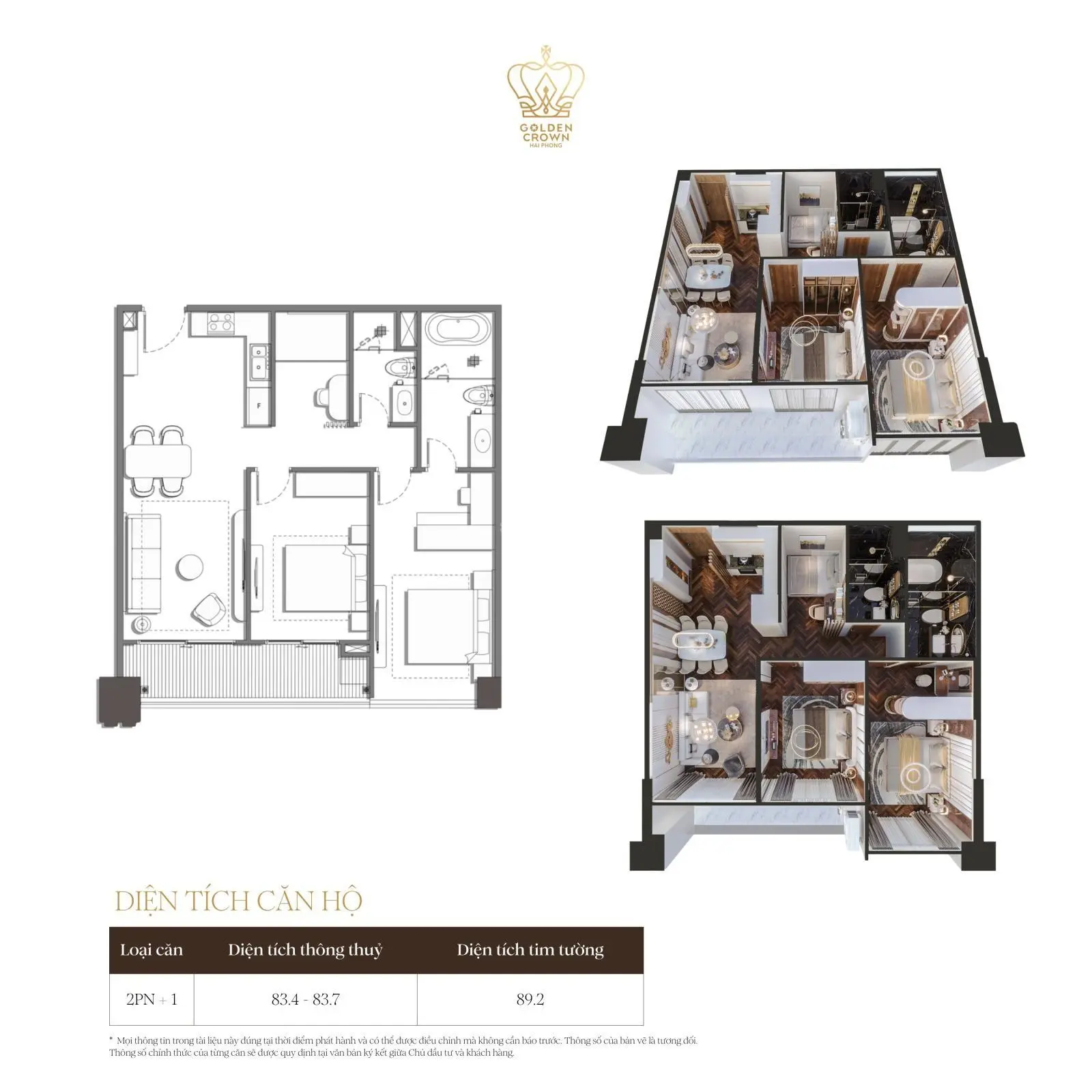 Sở hữu ngay căn hộ 84m2 2N+ View Hồ đẹp như khách sạn 6 sao cực hiếm cho đẳng cấp dân Hải Phòng