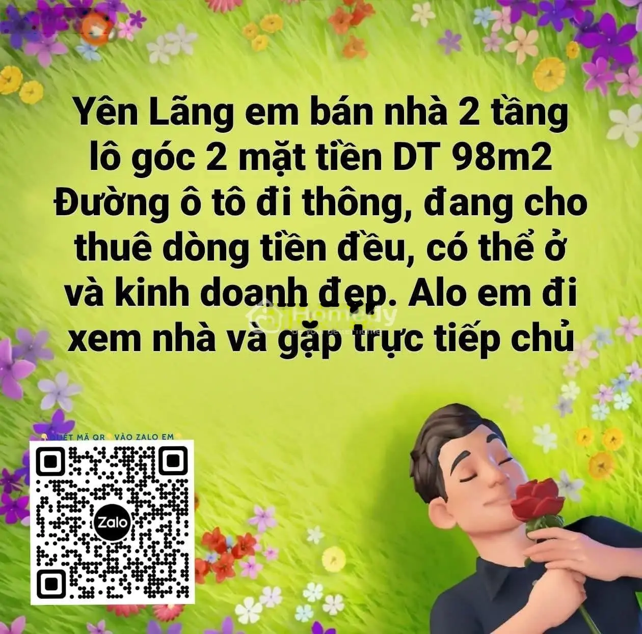 Bán nhà 2 tầng Yên Lãng, lô góc, đường ô tô, đang cho thuê thu nhập đều 8tr/tháng