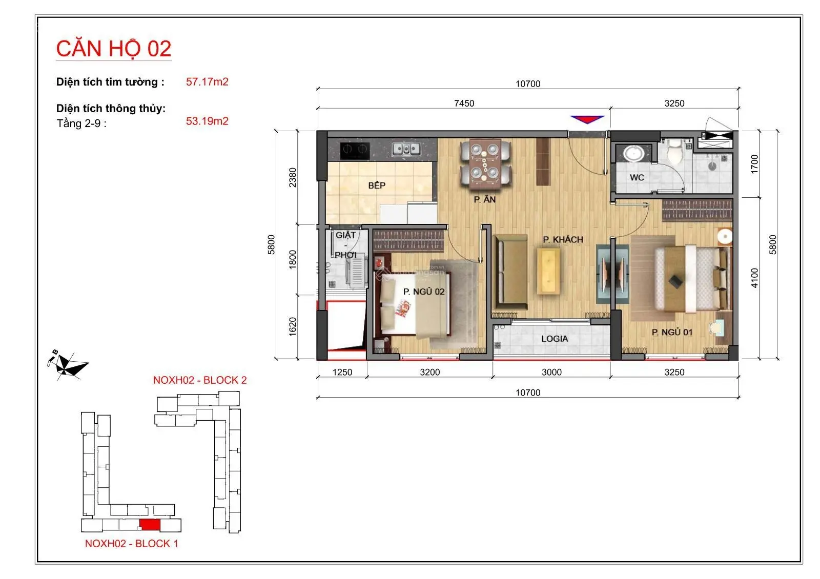 Trả trước 360 triệu sở hữu ngay căn hộ 43m2 2PN tại chung cư NOXH Vinhomes