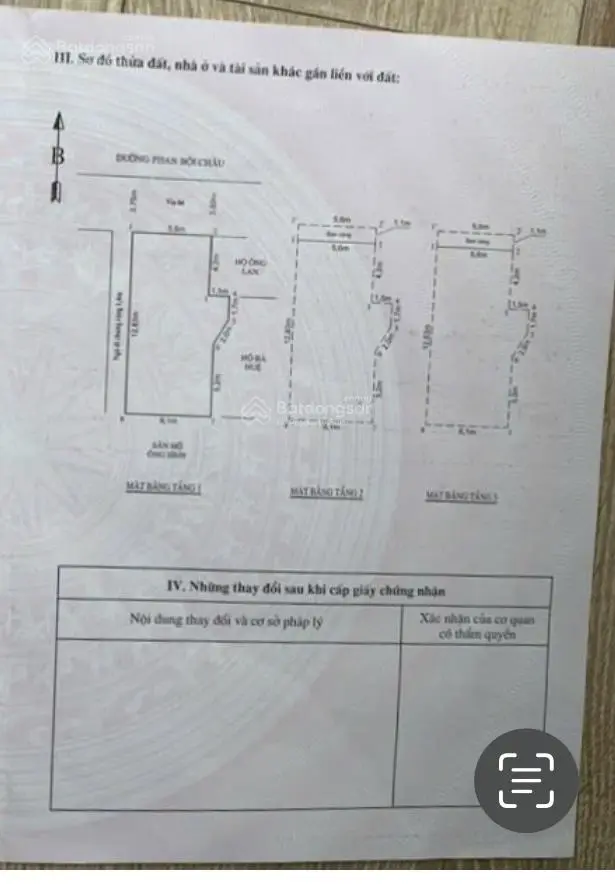 Bán nhà 79m2 mặt đường phan bội châu