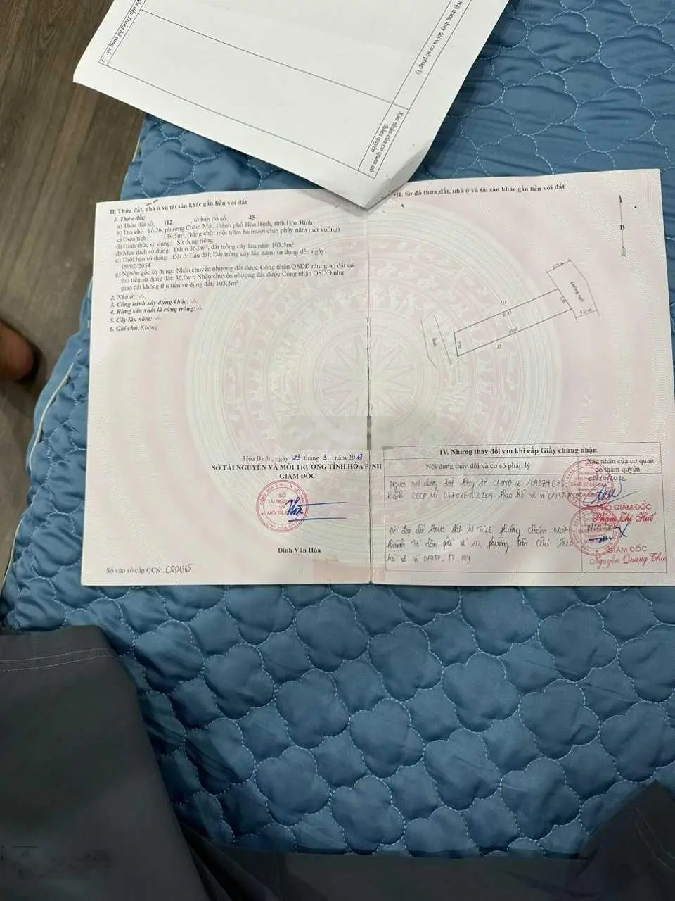 Chính chủ bán gần 400m đất tại TP Hoà Bình gần Quốc lộ 6 có thể làm kho, nhà vườn
