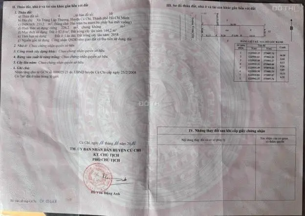 Bán lô đất tặng căn nhà MT đường nhựa Trung Lập, dt 233m, có 82 thổ cư, xã Trung Lập Thượng