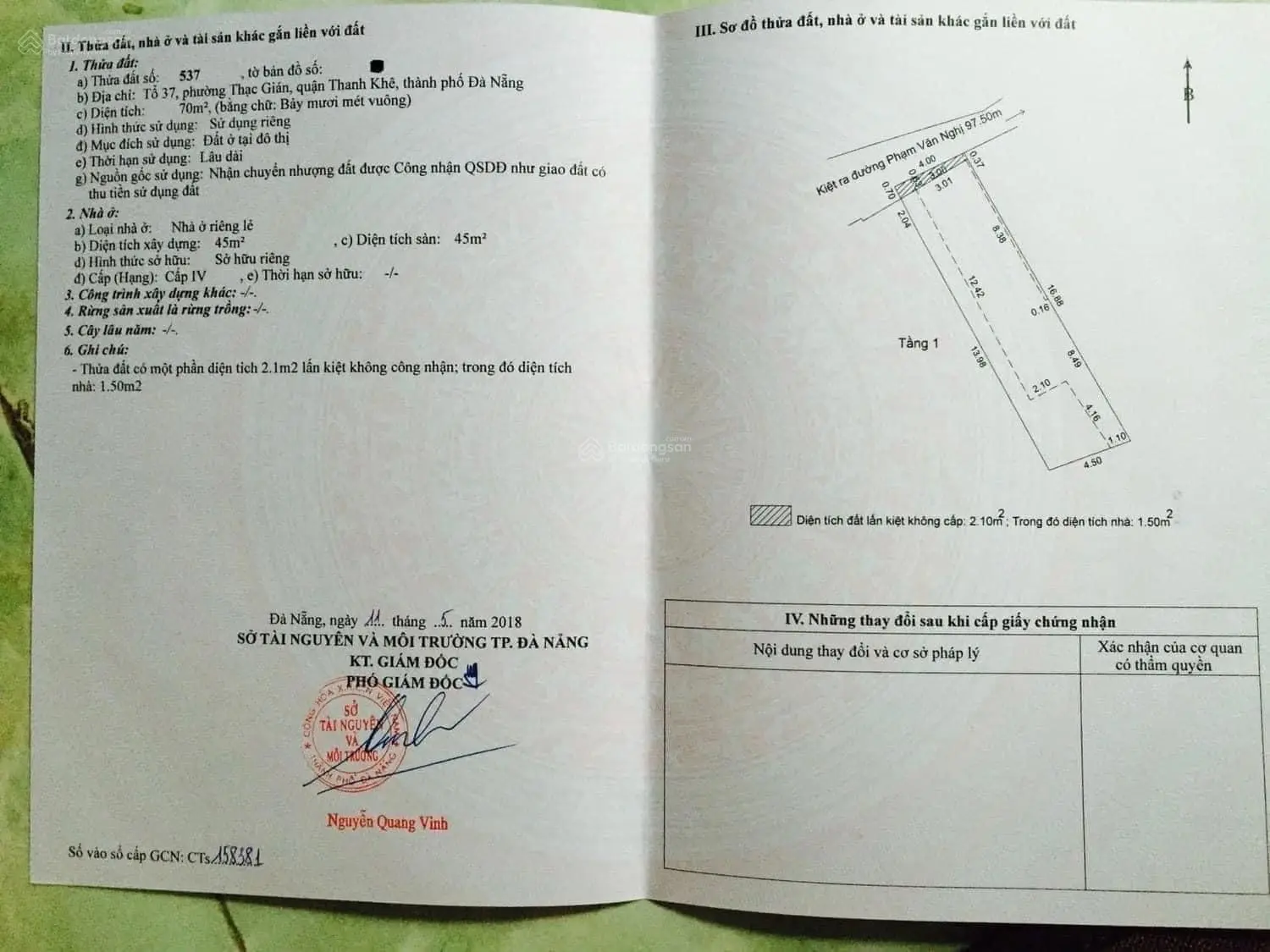 bán nhà cấp 4 có dãy trọ 5 phòng phạm văn nghị