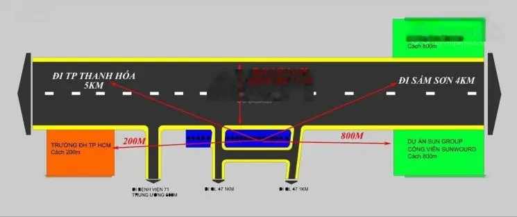 Đất mặt tiền Đại Lộ Nam Sông Mã sắp mở rộng 65m, được tự do xây dựng, vị trí kinh doanh siêu vip