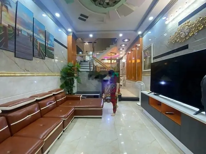 Bán Nhà Mới Đúc 4 Tấm , Dt ( 4x14m ) Đường Bình Tri Đông . 5,55 tỷ