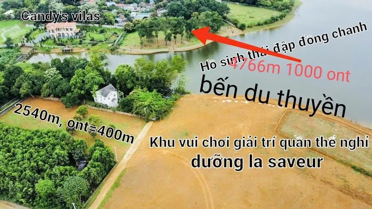 Cần bán đất Mặt Hồ Đồng Chanh - Lương Sơn - Hoà Bình 4800m2 có 1000m2 đất ở.