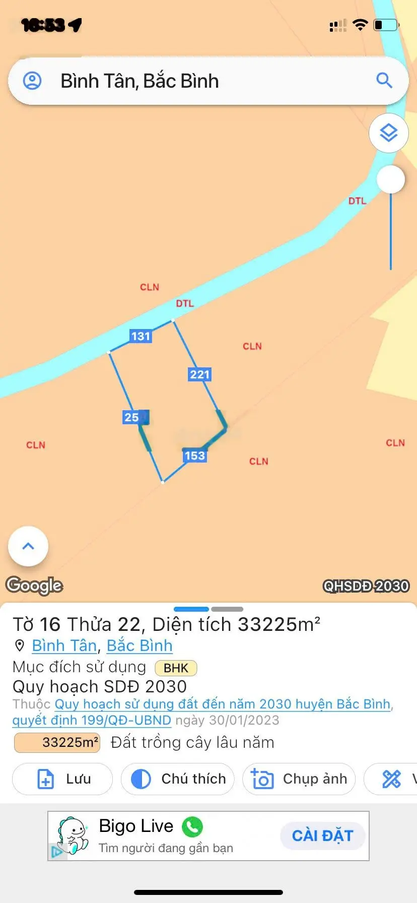 Lô 3.4ha ngay mặt tiền kênh Chánh Tây, gần trung tâm khu farm Hòa Thắng giá 1,2tr/m2